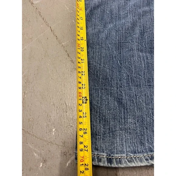 Buckle BKE Denim Straight Carter Jeans Men's Blue Denim Stretch Zip Fly - 34S - Picture 14 of 14